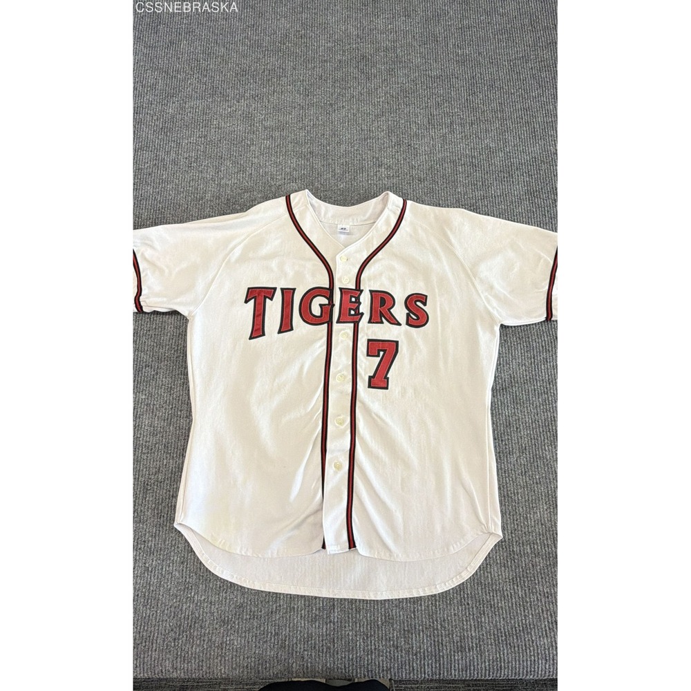 Russell Athletic White Mens Baseball Vintage KIA Tigers 7 Lee Jong-beom XXL
